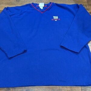 NFL New York giants Blue and Red Long Sleeve crewneck 2xl